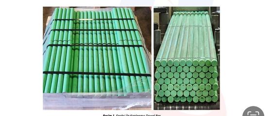500 mm de longueur 25 mm de diamètre Barres de dowel en acier doux revêtues d'époxy pour le béton armé