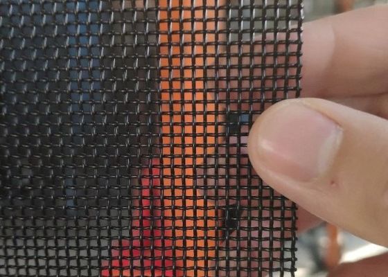 Écran Mesh Black Coated de mouche d'acier inoxydable d'OEM 316