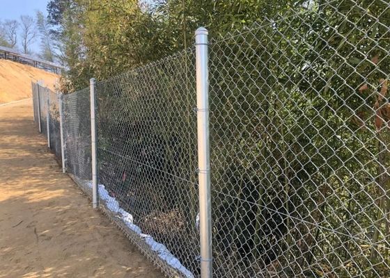 2.5mm-3.0mm Hot DIP galvanisée de la chaîne de liaison de la clôture 9 Gauge