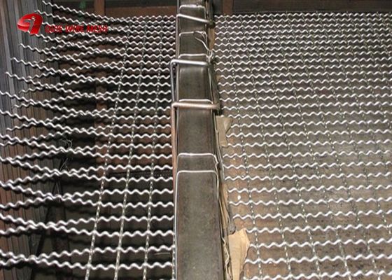 Résistance à la traction élevée 8x13 mm ouverture en acier inoxydable filet de fil de fer encrémé