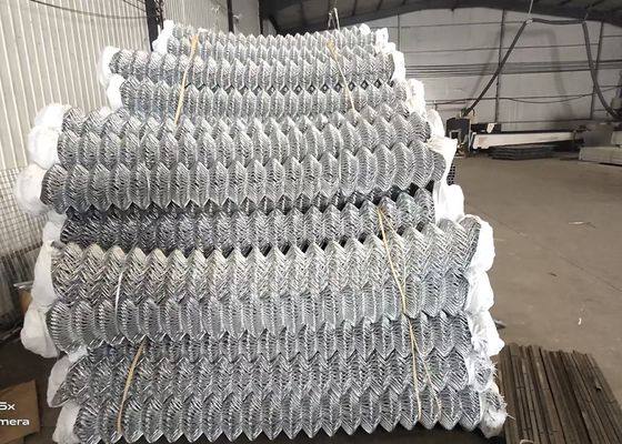 le champ de ferme de 1*1 1.2m a galvanisé la clôture de tissu de maillon de chaîne de fil d'acier
