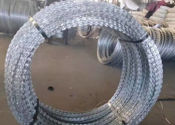 600 mm HDG BTO-16 5 pinces 100 boucles Frontière anti-escalade à l'aide de fil de rasoir de conteneur