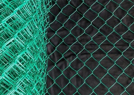 Le PVC galvanisé a enduit le petit pain de Diamond Mesh Wire Chain Link Fence