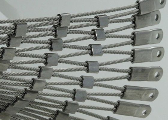 316l maille flexible de corde de fabrication de câble d'acier inoxydable du zoo 7x7