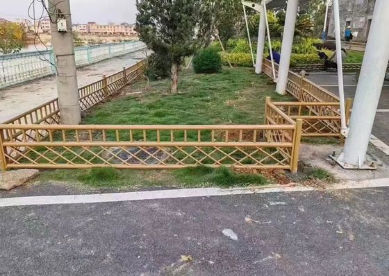 Coupe de sécurité en poudre de bambou Imitaison de la clôture de jardin Villa Clôture décorative en fer forgé
