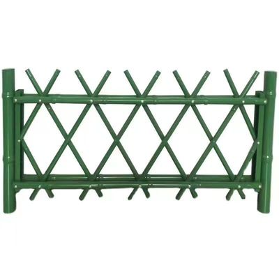Barrière de protection en acier inoxydable Barrière de protection en PVC en plastique imitation Barrière de jardin de parc en bambou