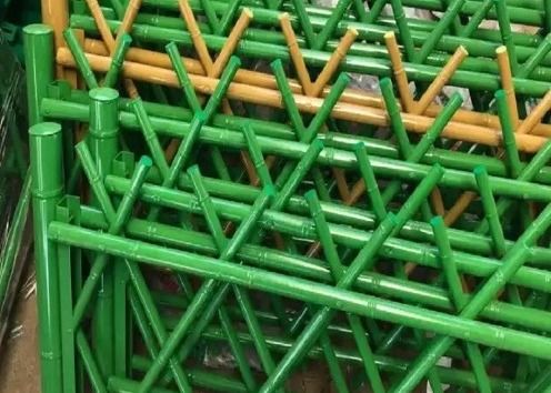 Résistant aux intempéries Imitation de clôture de jardin en bambou pour une plus grande intimité