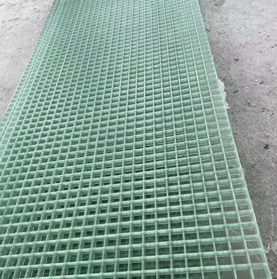 FRP Walkway GRP Grating With 25mm Thickness And 38X38X38mm Size Made Of Fiberglass
