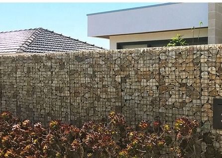 Paniers soudés de Gabion avec le mur de soutènement galvanisé par couvercle de fil