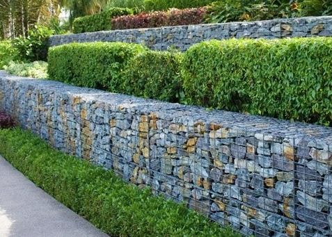 Paniers soudés de Gabion avec le mur de soutènement galvanisé par couvercle de fil