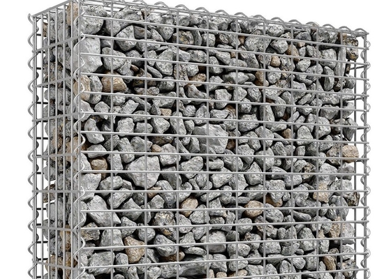 La cage en pierre galvanisée plongée chaude a soudé l'épaisseur de fil de la boîte 4mm de Gabion