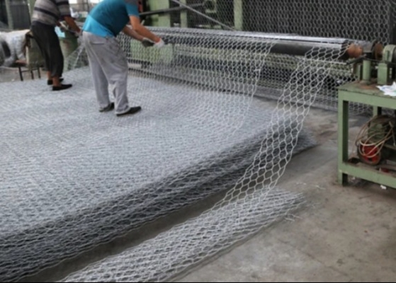 Boîte de Gabion galvanisée 1 x 1 x 1 par mètres/grillage hexagonal de Gabion 50 x 50 millimètres