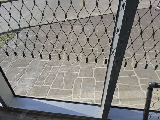 X flexible tendent la corde en acier Mesh For Balustrade de 1.2mm