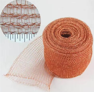 Distillation Column Copper Knitted Wire Mesh Packing 99.9% Copper Mesh