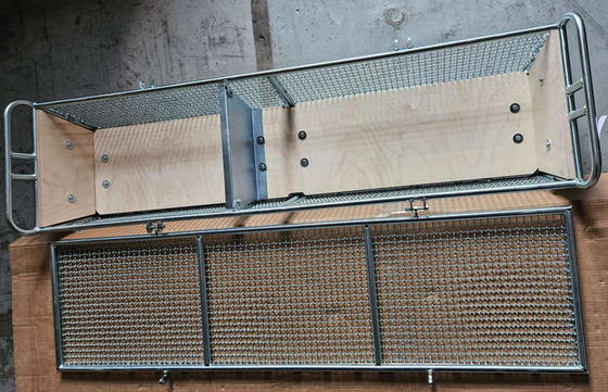 Fil Mesh Storage Basket d'acier inoxydable de la cuisine 304 300x197x70mm