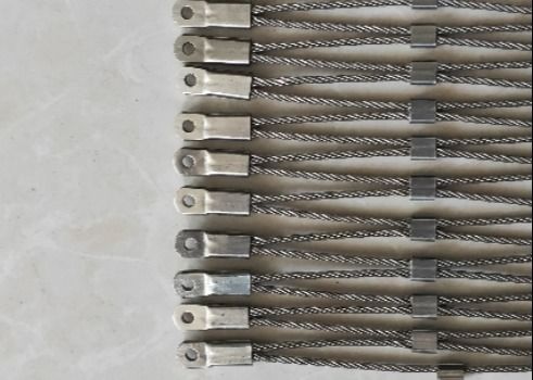 barrière Stainless Steel Rope Mesh For Zoo de câble métallique de l'épaisseur solides solubles 316 de 1.5mm