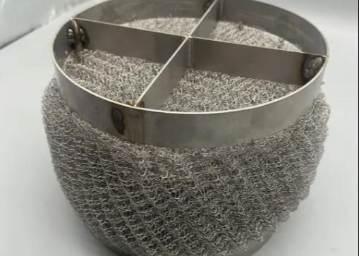 Distillation Column Copper Knitted Wire Mesh Packing with 0.16mm Wire Diameter 60mm Width and High Filtering Efficiency