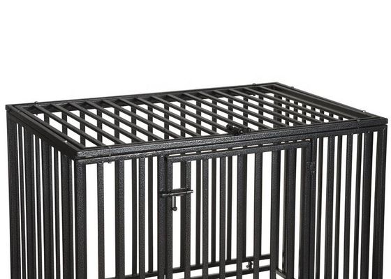 Chambre de chien pliable de pliage en métal avec le plateau démontable