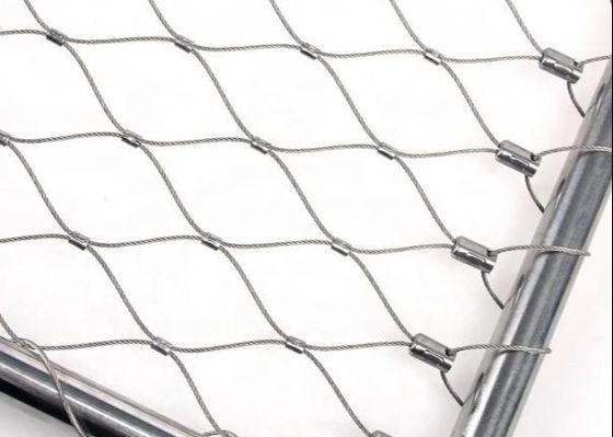 Type de virole personnalisé Inox 316 Filet de câble en acier inoxydable flexible Webnet X Tend Mesh