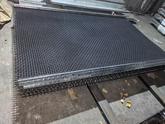 Fil tissé serti par replis en acier à haut carbone Mesh Vibrating