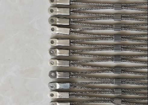 SS 304 316 Réseau zoologique flexible Cage de singe filet de câbles en acier inoxydable pour jardin zoologique