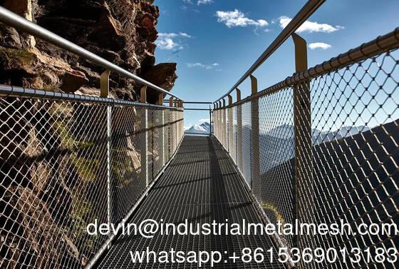 Maillage en acier inoxydable de câbles pour animaux de zoo pour les oiseaux