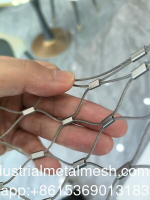 Maillage de câbles en acier inoxydable en oxyde noir de haute qualité pour clôture de zoo