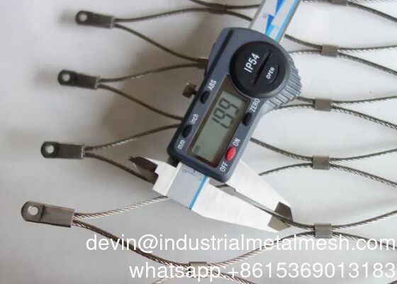 Décoration X-Tend Corde en acier inoxydable Zoo Animal Diamante Maillage Réseau de clôture