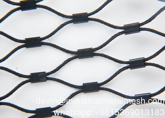 Filet en treillis métallique en acier inoxydable à losanges pour balustrade