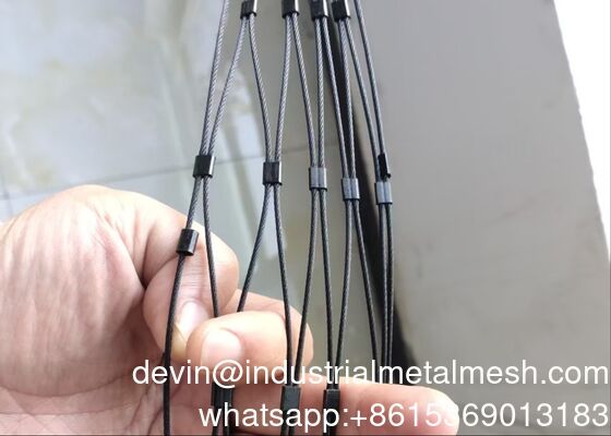 Type de virole personnalisé Inox 316 Filet de câble en acier inoxydable flexible Webnet X Tend Mesh