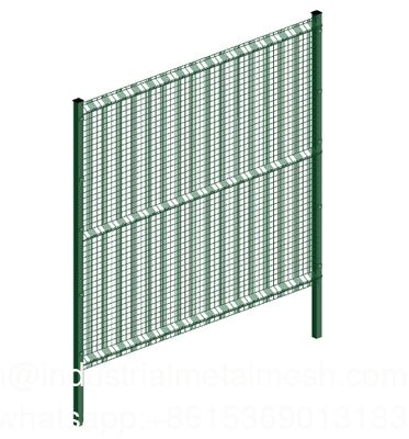 4.5mm 5.0mm PVC revêtue galvanisée courbée en acier soudée filet de fil de fer avec 3 flexion