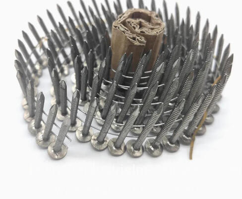 2 à 3/8" X. 099 Peinture à vis jaune/Pallets spiraux à clous 9000PCS