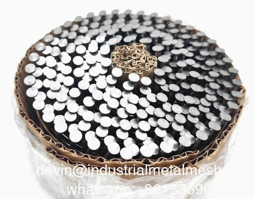 15 degrés galvanisés en palette de bois bobines de clous 2 " 50 mm