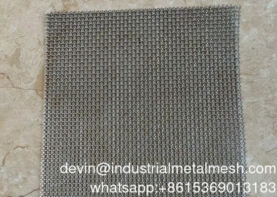 20 Mesh Lock Crimp Wire Mesh 304 en acier inoxydable tissé métallique décoratif