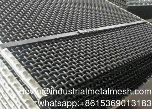 Tamisage tissé serti par replis anticorrosion de mine de Mesh Square Hole Shaped For de fil