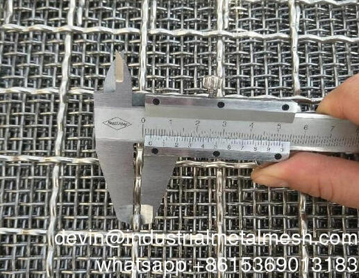 Écran vibrant au manganèse de haute qualité Crimp mesh de fil de fer mine vibrant tamisage sable