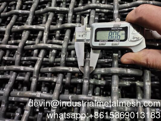 65mn Maillage en fil de fer étiré broyeur d'écran tissé maillage d'écran vibrant tamis vibrant à crochet personnalisé