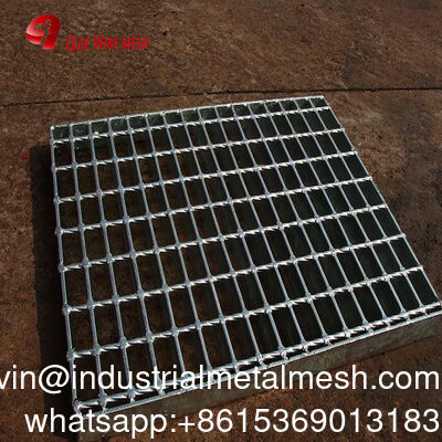 Grille en acier galvanisé à barres porteuses espacées de 15/20/30/34.3/40/60mm pour drainage perforé