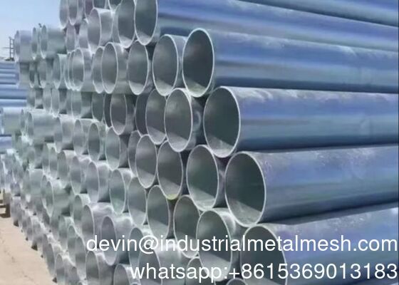 Hot Dipped Gi / Pre-Galvanized Round Steel Pipe for Building Construction, ASTM Standard, in Stock