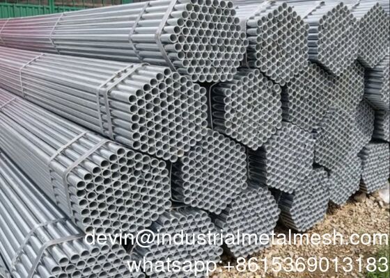 Tubes revêtues de zinc de haute durabilité Tubes rondes en acier galvanisé Tubes carrées