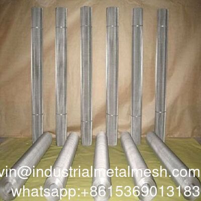 Grillage en acier inoxydable 304 316 à armure sergé, grande taille, uni