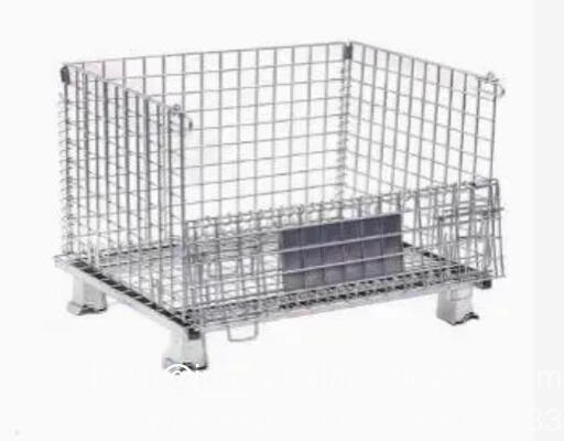 Cage de treillis métallique à 4 roues pour la manutention de matériaux industriels