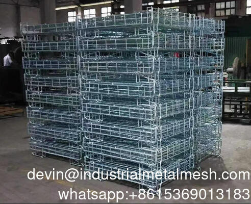 Cage roulante en treillis métallique pliable et personnalisable pour la livraison express
