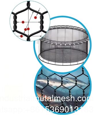 Filet de pêche PET pour cages rondes et carrées