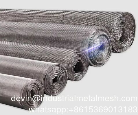 1m 1,2m 1,5m Largeur Ss Tissu néerlandais de treillis en acier inoxydable