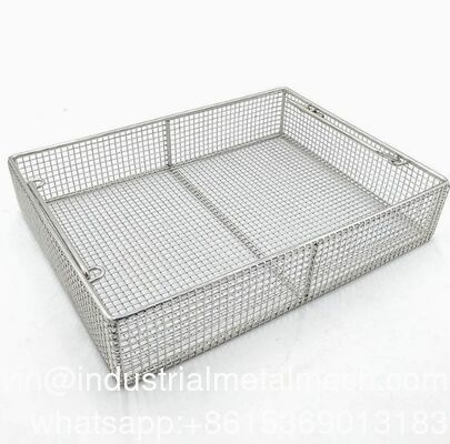 Panier en filet métallique personnalisé en acier inoxydable pour la cuisson par friture