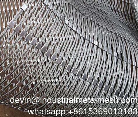 Maillage de câble en acier inoxydable flexible 304 316