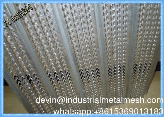 1/8 '' 0.35mm galvanisé à haute nervure en métal a augmenté le latte 610X2440 pour la construction