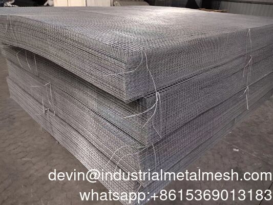 3.7mm Panneau de treillis métalliques soudés noirs 150mm*150mm Pour la construction
