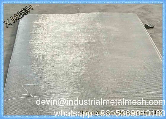 304/316/314/904L/310/321/410/430 filetage en acier inoxydable soudé filtrage tissé crimpé